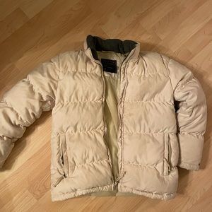 Vintage cream/light yellow puffer